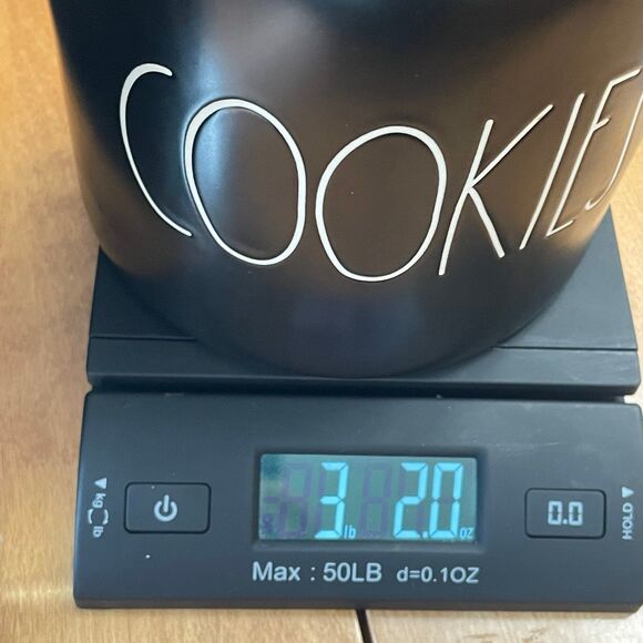 Rae Dunn by Magenta Black COOKIES Canister White Lettering 7.5” #181 - Picture 9 of 9